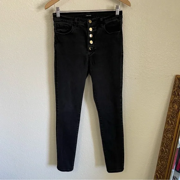 J Brand Jeans J Brand Lillie High Waisted Button Fly Crop